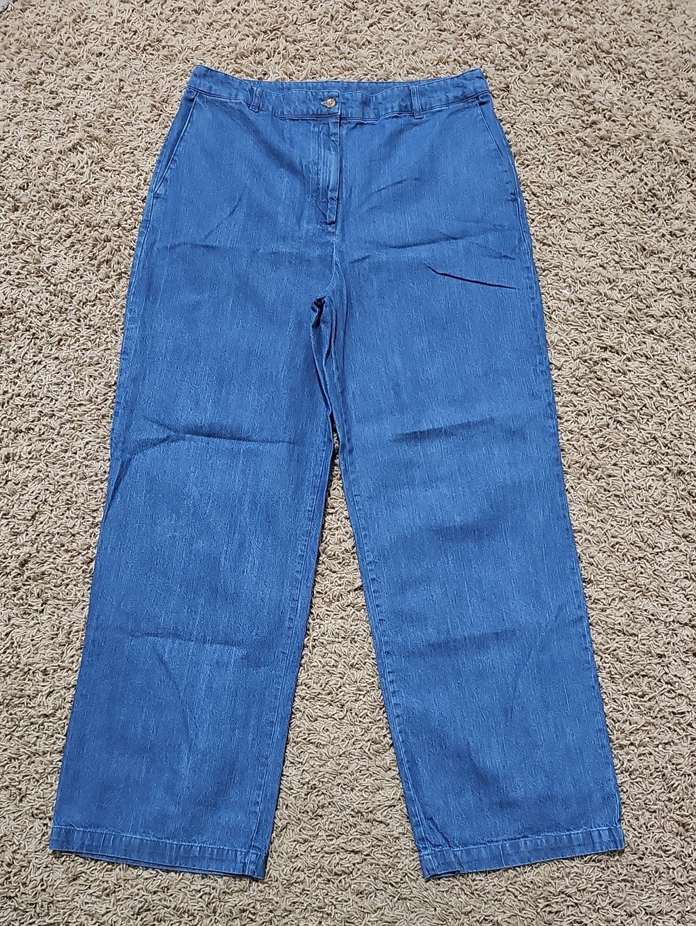 Belle Vere Jeans High Waisted Wide Leg Denim Trousers Minimalist 12 Pants